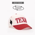 thumbnail image 3 of HuangHuanChen Trucker Hats Blank Hats Adjustable Baseball Caps for Men and Women TEXAS Letter Embroidered Two Tone Baseball Cap Unisex Casual Sports Sun Hat Pink A, 3 of 4