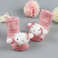 thumbnail image 4 of Baby Girls Boys Socks Warm Floor Socks Non-Slip Socks Toddler Cotton Socks Newborn Cartoon Anti-Slip Crew Socks Gift for Infants Boys & Girls, 0-12 Months, 4 of 5