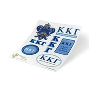 Kappa Kappa Gamma Standard Sticker Sheet Decal Laptop Water Bottle Car kkg (Full Sheet - Standard)