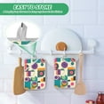 thumbnail image 4 of Yayeee Pot Holders Kitchen Heat Resistant with Pocket 7"x9.8" Cotton Oven Cooking Hot Pads, Purple Geometric, 4 of 7