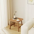 thumbnail image 5 of Dayalane Modern Square Side Table, Farmhouse Wood End Table for Small Spaces, Narrow Nightstand for Bedroom, Living Room, Natural Finish, 5 of 9