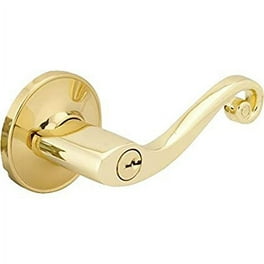 Kwikset Lido Polished Brass Privacy Lockset ANSI/BHMA Grade 2 1-3/4 in. Kwikset Lido Polished Brass Privacy Lockset ANSI/BHMA Grade 2 1-3/4 in.