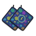 thumbnail image 2 of Caroline's Treasures CJ1011-PTHD-Parent Letter Monogram - Blue Swirls Pair of Pot Holders, , multicolor, 2 of 7