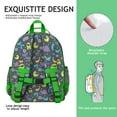 thumbnail image 4 of Cartoon Dinosaur School Backpack with Cute Baby Dino Pattern and Minimalist Nature-Inspired Artwork, 4 of 5