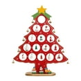 thumbnail image 2 of Decoración de Escritorio de Navidad BLESIY Mini Adornos Navideños de Madera Rojo Grande, 2 of 8