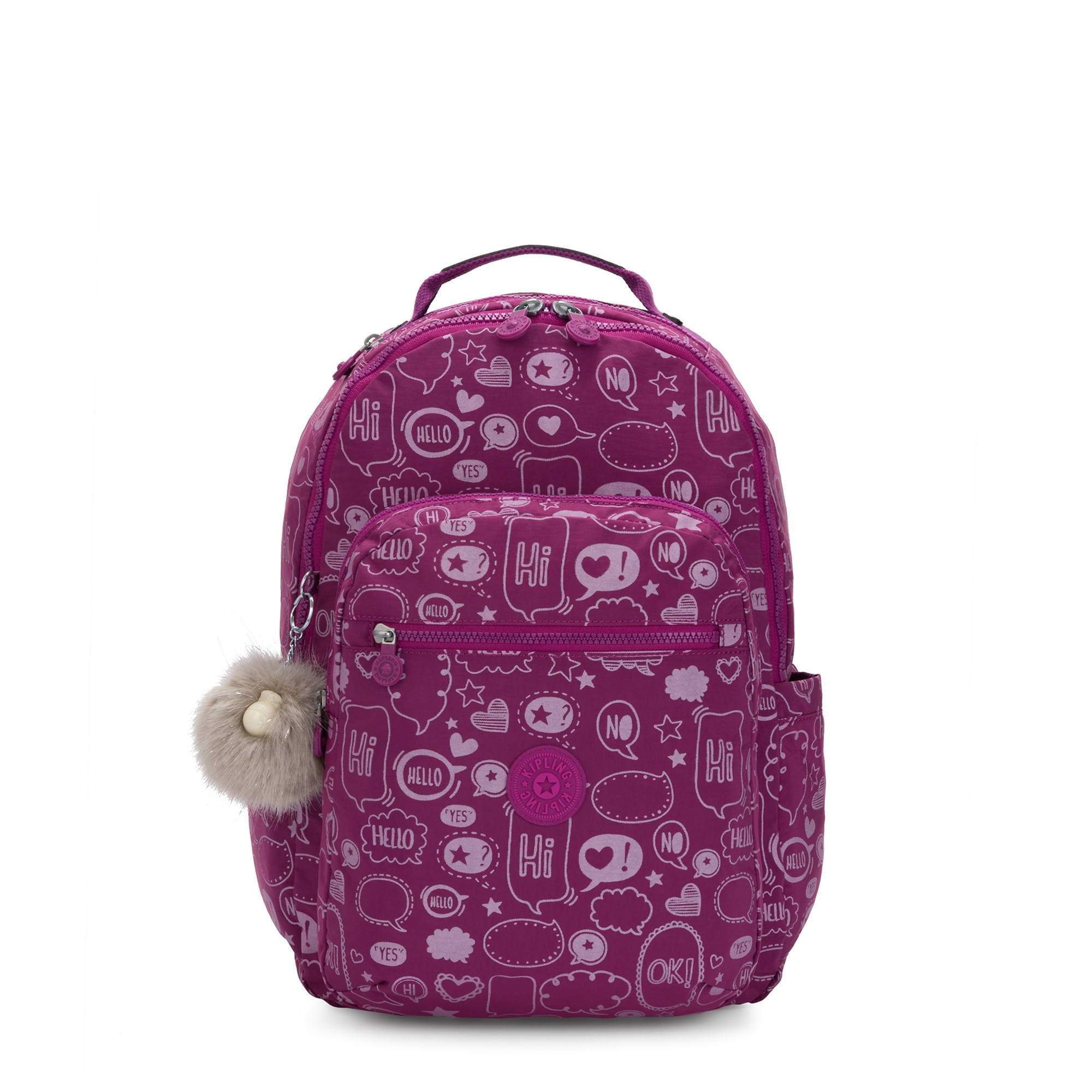 kipling purple backpack