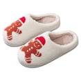 thumbnail image 4 of Yindaity Cute House Slippers for Women Indoor Outdoor Soft Fuzzy Bedroom Shoes with Memory Foam Non-slip Trendy Stuff(B,9.9), 4 of 7