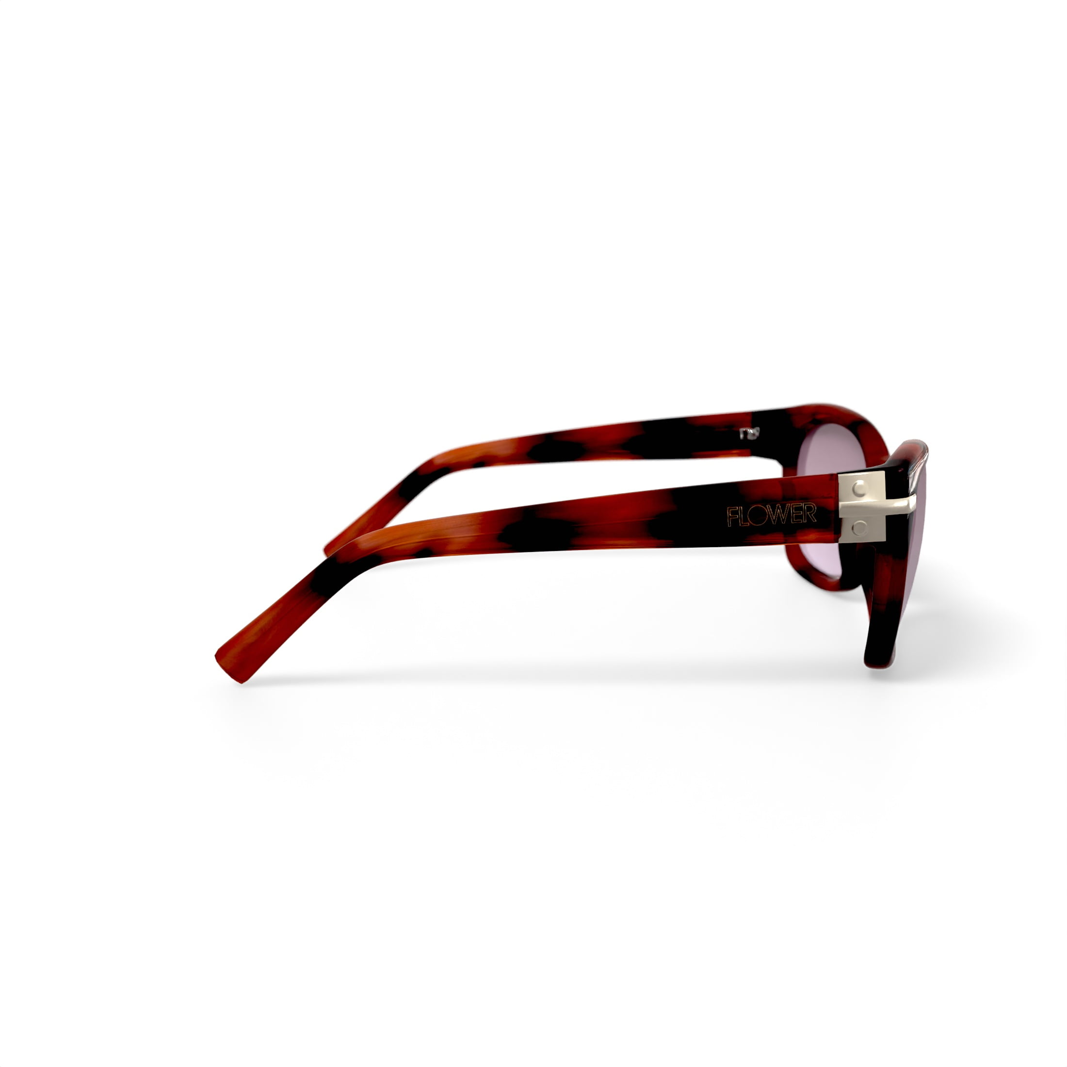 FLOWER Women's Fashion Rx'able Sunglasses FLR1002 Holly Tortoise 56-18-135 with Case