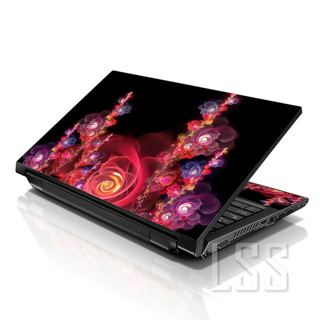 LSS Autocollant pour Ordinateur Portable Motif Twilight Floral Convient aux Ordinateurs Portables de 17 Pouces à 19 Pouces