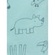 thumbnail image 2 of Romper Simple Joys by Carter's Aqua Blue Forest Animals, miniraya gris y blanco para recién nacido, 2 of 4