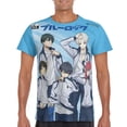 thumbnail image 4 of Camiseta de manga corta con cuello redondo y nueva marca de verano Blue Lock para hombre, 4 of 4