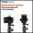 thumbnail image 7 of Fotopro Camera Vertical Bracket,1/4''Rotatable Collar Mount Plate,Tripod Mount Ring Lens Mount for DSLR,Supporting Lens Horizontal and Vertical, 7 of 7