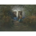 thumbnail image 2 of Jan Voerman 14x11 Black Ornate Wood Framed Double Matted Museum Art Print Titled: Idyll (1867 - 1941), 2 of 5