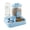 Blue, variant on 2 in 1 Food and Water Bowl Feeder Non Base Adjustable Elevated Stand for Cats 20cm Blue