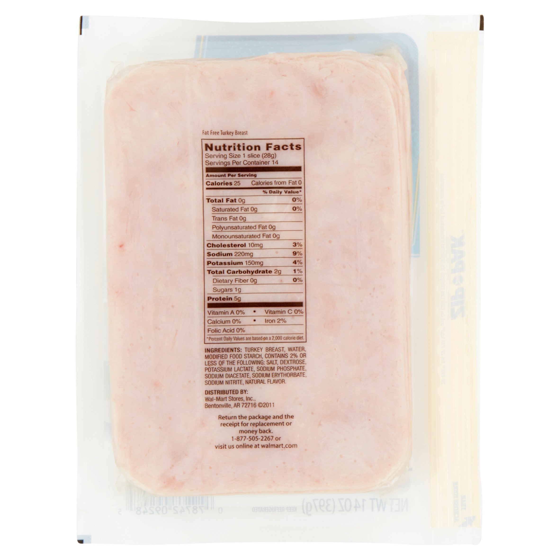 Great Value Turkey Breast, 14 Oz.
