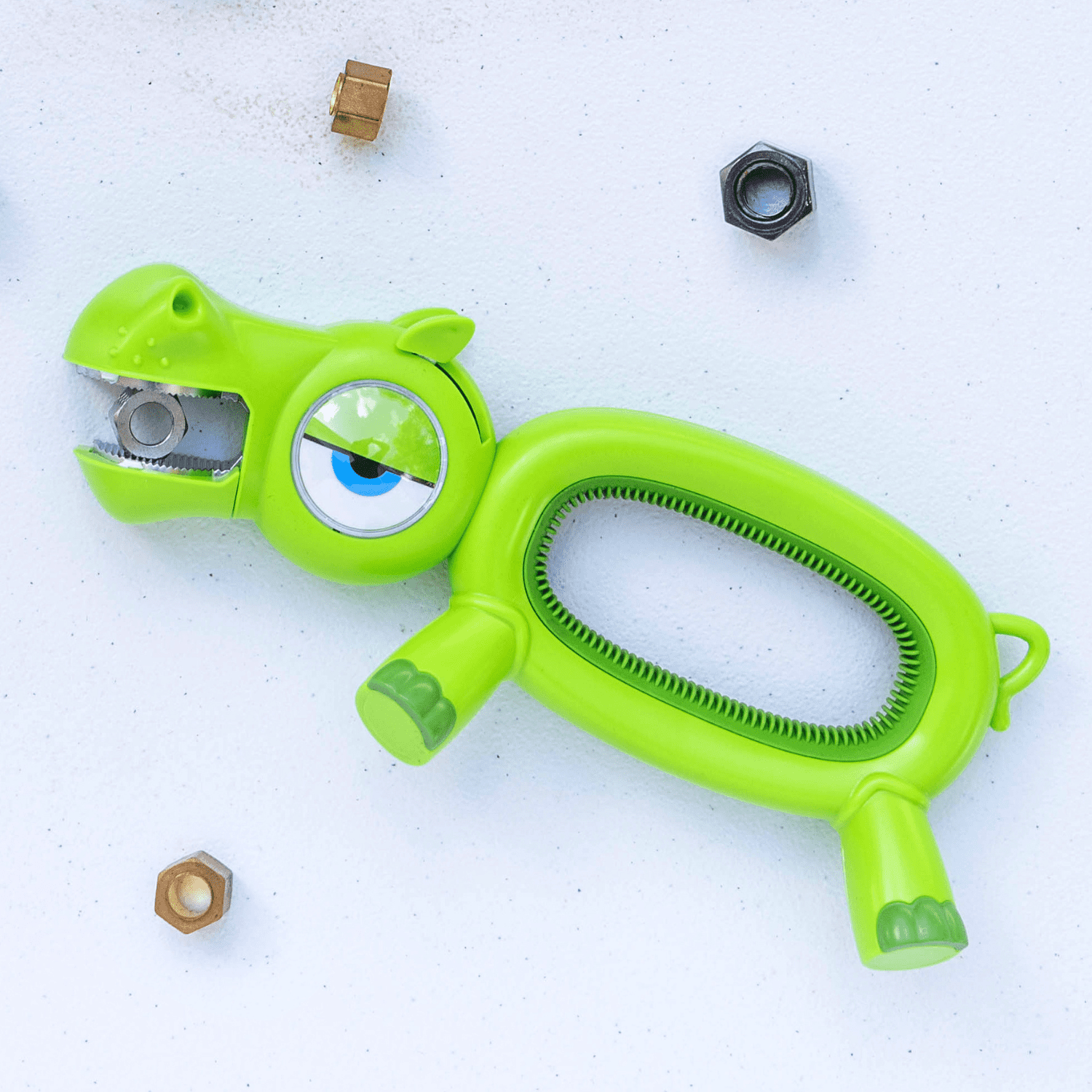 Handy Famm Kid-Safe Adjustable Wrench, Real DIY Tool for Kids STEM Learning, Green