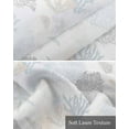 thumbnail image 6 of Coastal Coral Linen Curtain Valance for Bedroom/Bathroom/Kitchen/Living/Dining Room Window,Jellyfish Starfish Seaweed Shells Conch Minimalist Pocket Topper Drapes Decorative Cafe Drapery 54"x18", 6 of 6