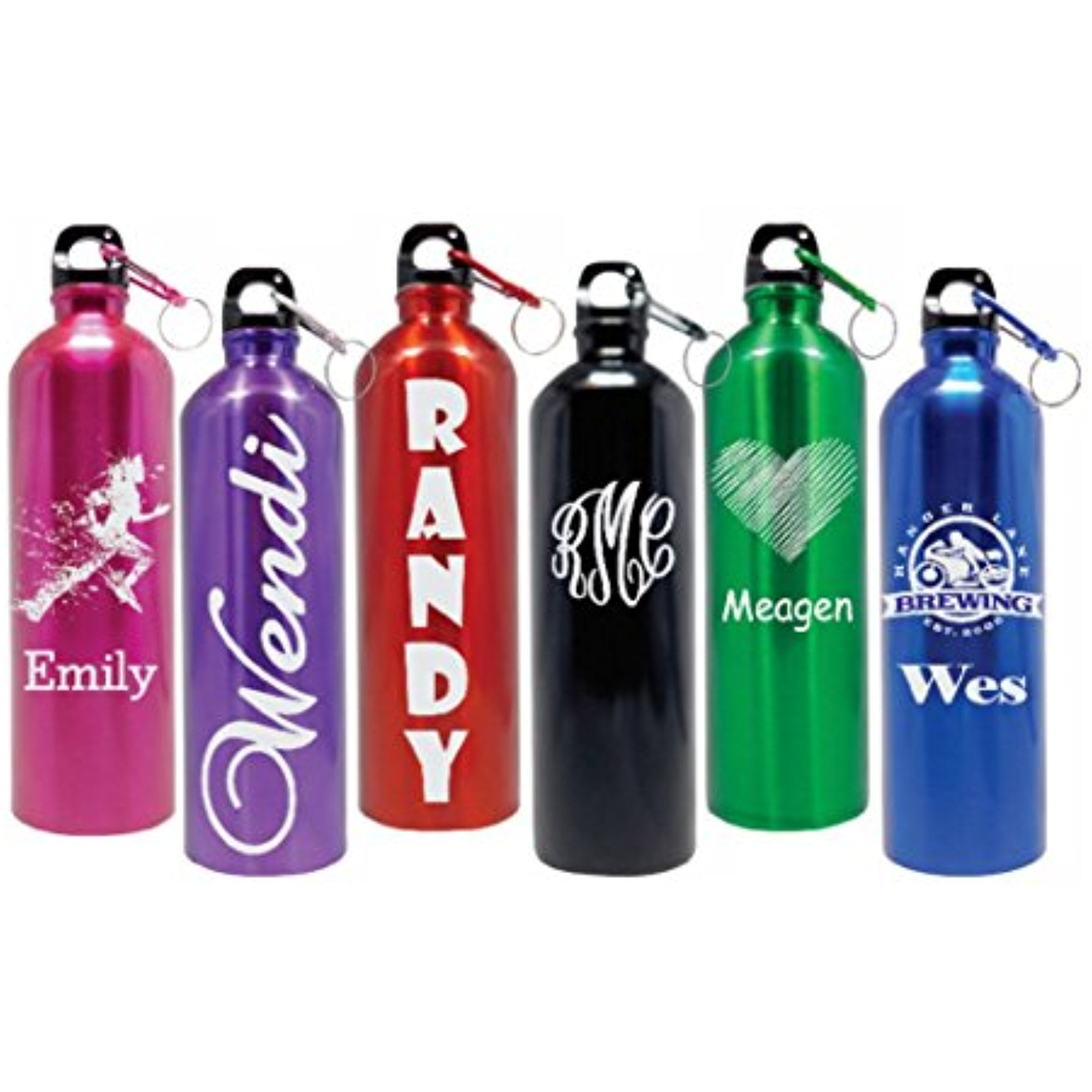 Personalized Stainless Steel Water Bottle 25oz GREEN Custom Engraved