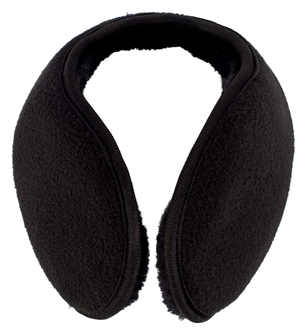 Earmuffs for Women and Men - Fleece Ear Warmers - Behind the Head