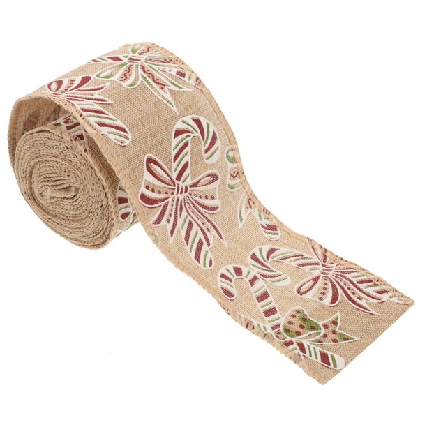 1 rollo de cinta decorativa para fiesta de Navidad, manualidades navideñas, cinta para envolver bricolaje
