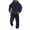 Navy, variant on Men's Tracksuit Set, 2-Piece Warm Winter Outfit with Half-Zip Hoodie & Cargo Sweatpants, [Color], [Size]