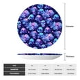 thumbnail image 2 of Yiaed crystal Skull flower star Print Bone China Decorative Plate Ceramic Dinner Plates Art Crafts with Display Stand-10in, 2 of 6