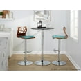 thumbnail image 2 of Folia Adjustable Bar Stool, Chrome Bar Stools, Bar Chairs, Swivel Bar Stools, Bar Stools Set of 2, 2 of 6