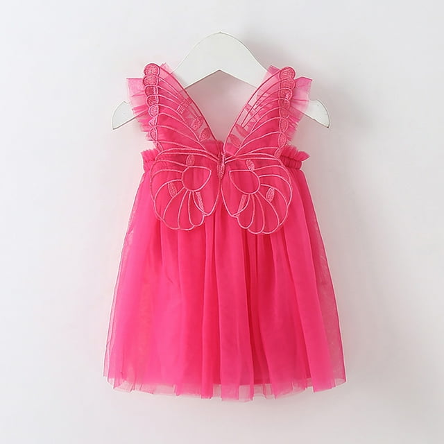 SXcggal One Robe 3D Sans Manches pour Tout-Petites Filles, Robe de Danse Fête, Vêtements Doux Mignons Décontractés, Robe pour Enfants
