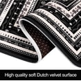 thumbnail image 2 of Kitchen Rugs Set of 2, Cushioned Anti-Fatigue Kitchen Mats for Floor, Pet Rug Soft Absorbent Boho Kitchen Rugs Set for Bathroom, Sink, Office, Laundry, 17.3× 47 ＋ 17.3× 30 Black, 2 of 6