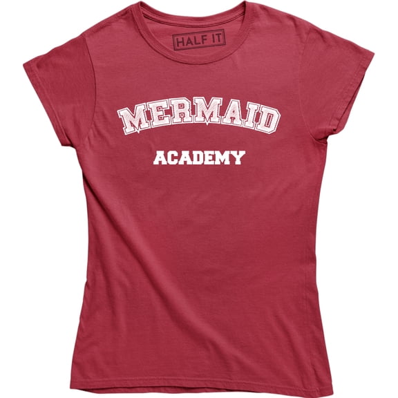 Mythical Mermaid Academy Slogan Fantasy Cute Magic School Fashion Womens T-Shirt