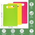 thumbnail image 6 of Bxaolu Large Cutting Board, Dishwasher- Safe Plastic Chopping Board for Kitchen with Easy Grip Handle, 11.5 x 7.5inch, Green, 6 of 8
