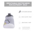 thumbnail image 3 of Baby Toddler First Walking Non-Skid 1-4 Years Kids Shoes Infant Boys Girls Soft Sole Lightweight Breathable Knitted Mesh Sneakers Slip-on Slippers(A02-GreyBear-S), 3 of 7