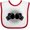 White and Red, variant on Inktastic Boxing Gloves Sports Boys or Girls Baby Bib