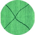thumbnail image 1 of Ahgly Company Indoor Round Abstract Green Modern Area Rugs, 7' Round, 1 of 4