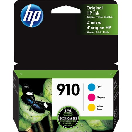 UPC: 0193015742222 | HP 910 Ink Cartridges – Cyan  Magenta  Yellow  3 Cartridges (3YN97AN)