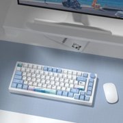 Alikpop Custom PBT Keycap Set, Cherry Profile Dye-Sub Minimalist Anime Retro Design for Mechanical Keyboards