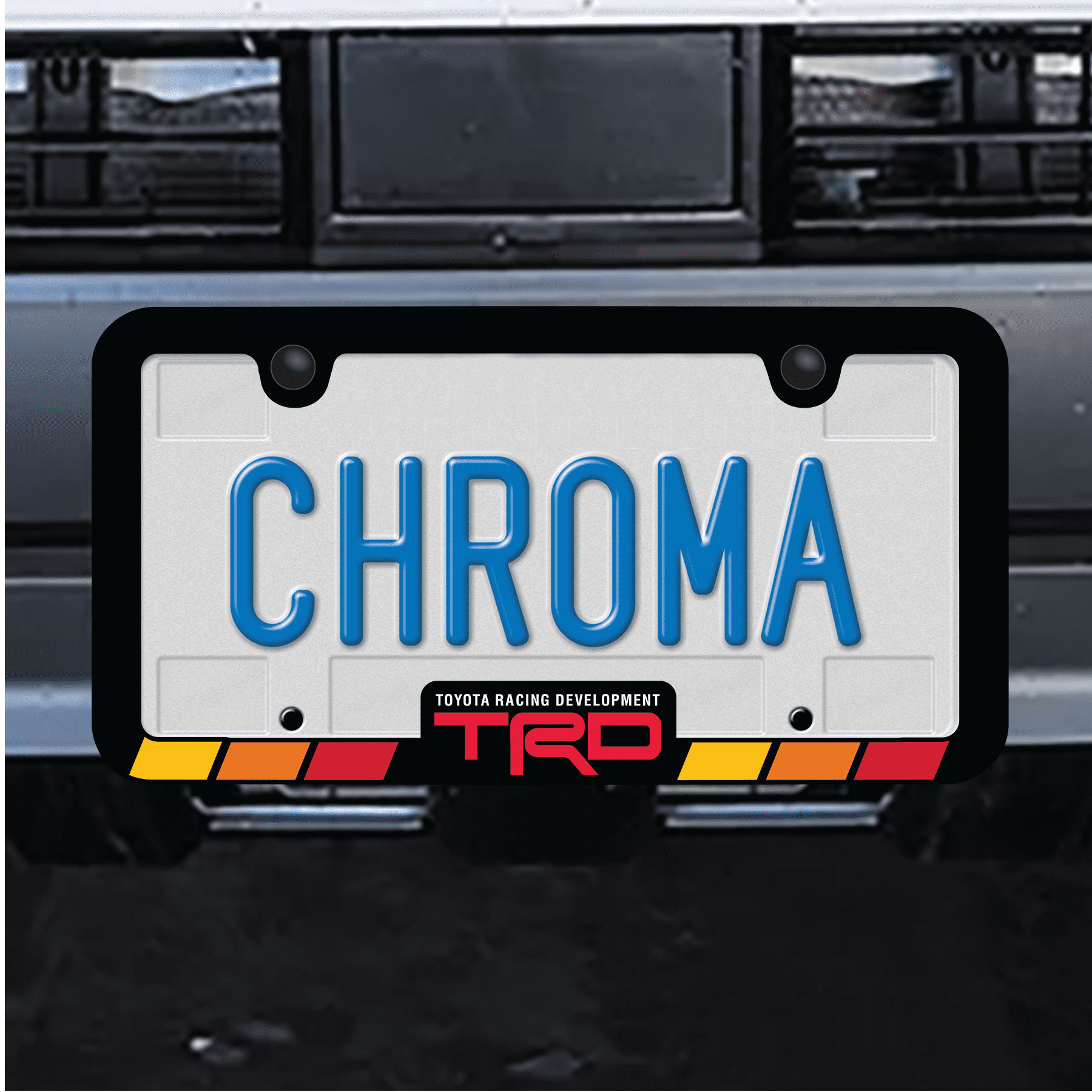 Toyota TRD Black Metal License Plate Frame