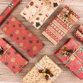 thumbnail image 2 of 6Pcs Lovely Wrapping Paper Flexible Cartoon Kraft Gift Wrapping Tissue Paper Holiday Supplies, 2 of 8