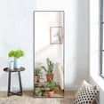 thumbnail image 2 of NeuType Full Length Floor Mirror Rectangular Black 44"x16", 2 of 7