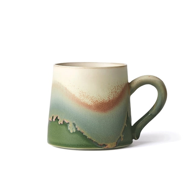 Taza de café Shanye Green, 1 pieza hecha en horno con capacidad de 325 ml for uso personal o for enviar a un amigo.