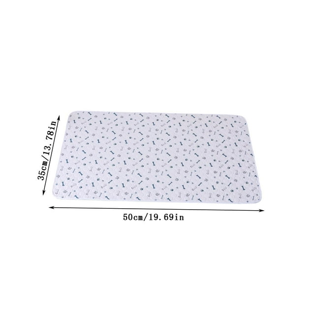 YiJuHui 1pcs Tapis d'Entraînement pour Animaux Lavables, Tapis de Pipi Réutilisables pour Chien, Super Absorbants et à Séchage Rapide, Tapis de Pot pour Chiot Imperméable pour Usage Intérieur, Protection de Sol Antidérapante 35*50cm