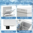 thumbnail image 6 of DIMEDEAL 2.0 Cu.Ft Chest Freezer, Compact Mini Deep Freezer with 7 Temp Settings & Removable Basket, Top Door Free-Standing Freezer for Home, Dorm, Garage, Office, Apartment & Basement, 6 of 8