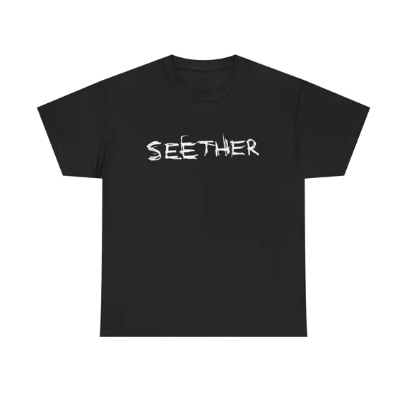 Seether Graphic T Shirt Vintage Rock Band Merch Retro Unisex Heavy Cotton Tee