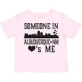 thumbnail image 3 of Inktastic Albuquerque New Mexico Someone Loves Me Skyline Boys or Girls Toddler T-Shirt, 3 of 5