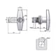 thumbnail image 2 of Camper Shell Locks Antirrobo Duradero Con 2 Llaves para RV Camión, 2 of 9