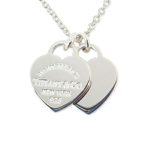 Pre-Owned TIFFANY 925 Return to Tiffany Double Heart Tag Pendant (Good)