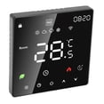 thumbnail image 1 of Floor Heating Electronic Thermostat, Digital LCD Display 16A Programmable Floor Heating Temperature Controller WIfI  for Home White,Black, 1 of 7