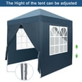 thumbnail image 5 of IVV 6.5*6.5ft Canopy Tent, Waterproof Outdoor Folding Events Canopy Shelter with Sidewalls for Backyard Party BBQ or Market Stalls (Blue), 5 of 11