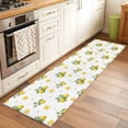 thumbnail image 2 of Cute Lemon Summer 2'x6' Runner Rugs for Hallway Kitchen Bedside Non Slip Washable, Farmhouse Floral Botanical Leaves Entryway Rug Runners with Rubber Backing, Long Carpet Runner for Laundry Room, 2 of 8