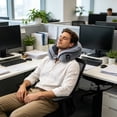 thumbnail image 6 of Gumesh U Shaped Travel Neck Pillow, Soft Plush Pillow for Sleeping, Skin Friendly, Breathable with Anti Releasing Buckle, Great for Office Nap, 6 of 6